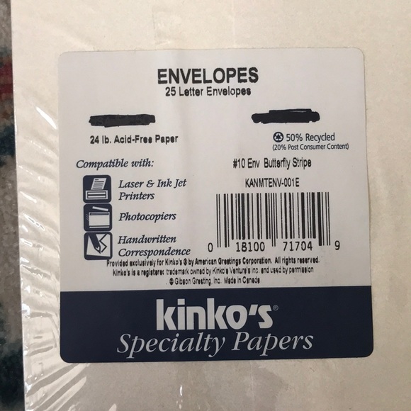 Letter Envelopes with Butterfly Design Set of 50 - Picture 4 of 4